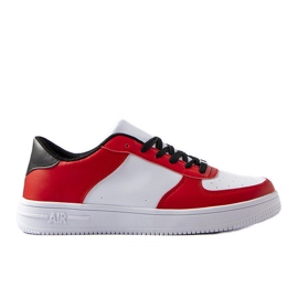 Røde og hvide herresneakers fra Cimmaron
