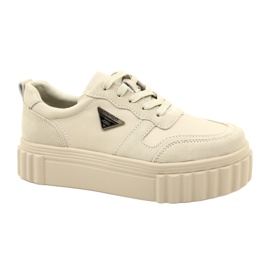 Beige læder Creepers Filippo DP4913/23 BE beige