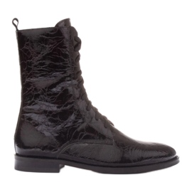 Marco Shoes Klassiske lavhælede støvler sort