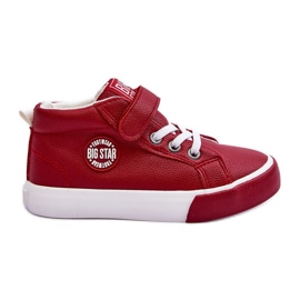 Læder børnesneakers Big Star EE374004 Rød