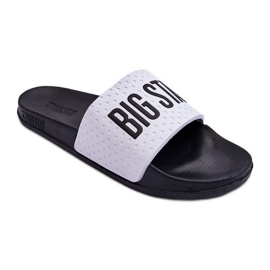 Herre-flip-flops Big Star MM174320 hvid og sort