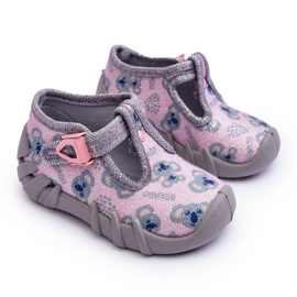 BEFADO S.A. Befado 110P474 Shiny Slippers Sko, Grå og Pink lyserød