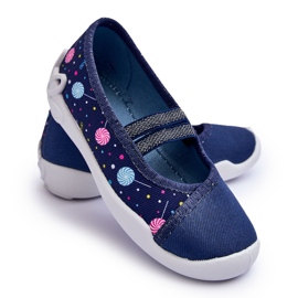 BEFADO S.A. Befado ballerina hjemmesko 116X316 Marineblå