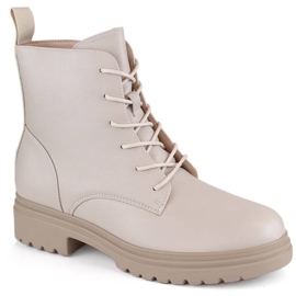 Isolerede damestøvler, beige, Vinceza 58109
