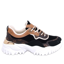 Nesbit Black wedge sneakers sort