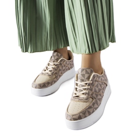 Inna Beige sneakers dekoreret med Sands-monogrammet