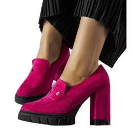 Pink højhælede pumps fra Vinceza lyserød