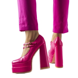 Pink højhælede pumps fra Chouinard lyserød