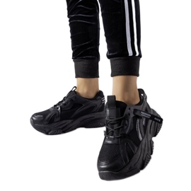Sorte Fida sneakers med tyk sål