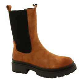 Kvinders High Warm Workers Evento 23BT35-6440 Camel brun