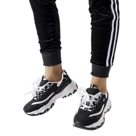 Sorte og hvide Kouri sportssneakers