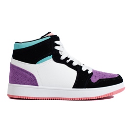 Shelovet flerfarvede high-top damesneakers flerfarvet