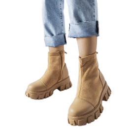Beige øko ruskindsarbejdere med Milo slidbane