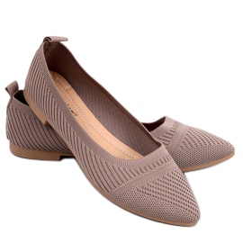 Kayla Khaki vævede balletflader beige