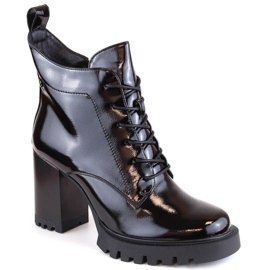 D&amp;A S.Barski Premium Collection W OLI234B isolerede ankelstøvler, sorte