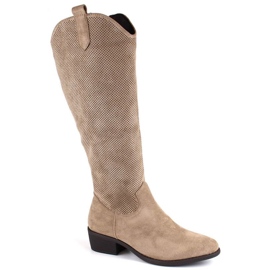 Jezzi W JEZ409B isolerede ruskindsstøvler, beige