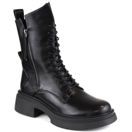 D&amp;A S.Barski Premium Collection W OLI227 støvler, sorte