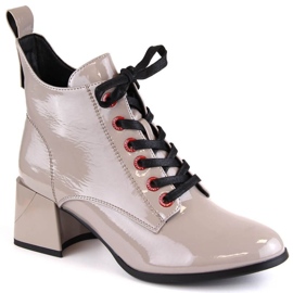D&amp;A S.Barski Premium Collection patentankelstøvler W OLI230B taupe