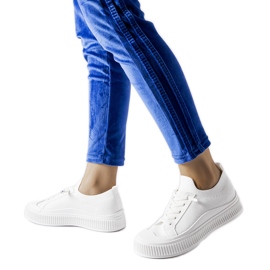 Hvide slip on Callimaco sneakers