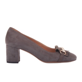 Marco Shoes Pumper med frynser brun
