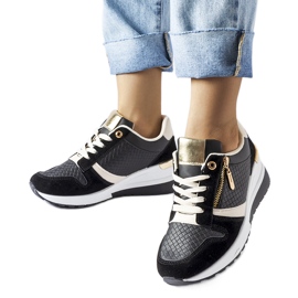 Sorte Ashland wedge sneakers