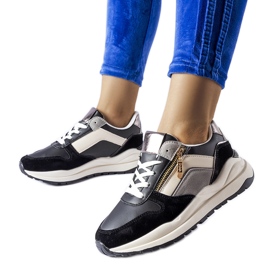 Hvide og sorte Cecchi sneakers