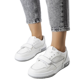 Grå Ollie damesneakers hvid