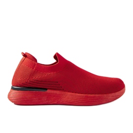 Røde slip-on sneakers til mænd fra Gaidano