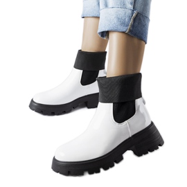 Breolungi hvide slip-on arbejdsstøvler