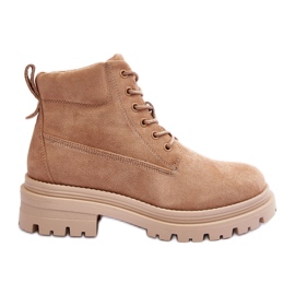 PM1 Ruskind Trappers Isolerede ankelstøvler, Dark Beige Alden