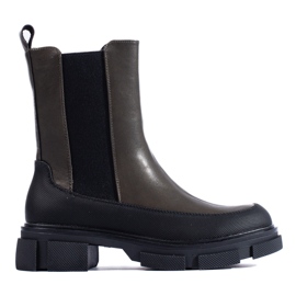 SHELOVET B20 høje slip-on ankelstøvler sort