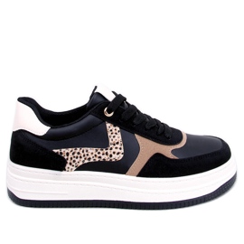 Boyd Black platform sneakers sort
