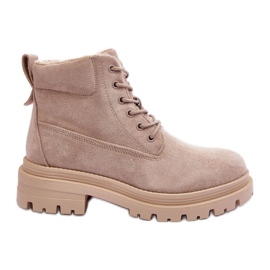 PM1 Ruskind Trappers Isolerede ankelstøvler Beige Alden