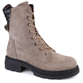 Jezzi RMR2221-17 isolerede damestøvler beige