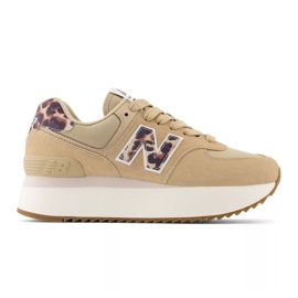 New Balance W WL574ZDC sko beige