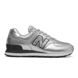 New Balance W WL574PN2 sko sølv