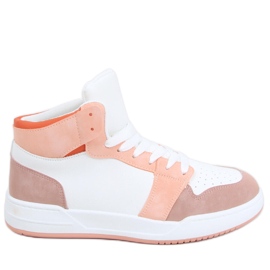 Clowsi Orange high-top sneakers hvid