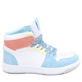 Dorcas blå ankelhøje sneakers hvid