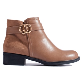 Beige Shelovet damestøvler