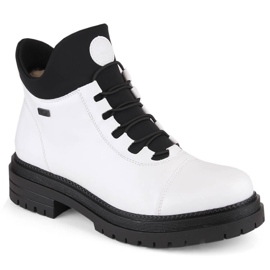 Vandtætte, komfortable, isolerede ankelstøvler til kvinder, hvide, Rieker Tex Y3163-80