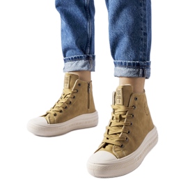Mørkebeige varme sneakers Big Star MM274026
