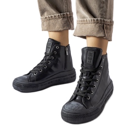 Sorte isolerede sneakers Big Star MM274023