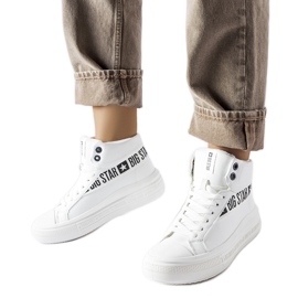 Hvide isolerede sneakers Big Star MM274009