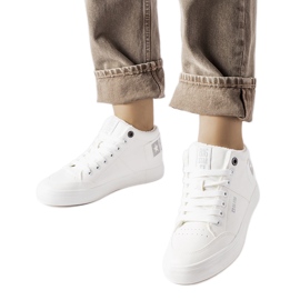 Hvide isolerede sneakers Big Star EE274352