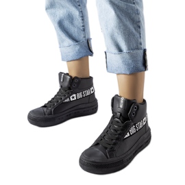 Sorte isolerede sneakers Big Star MM274010