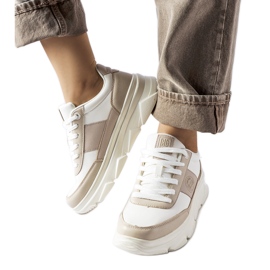 Hvide Big Star MM274500 sneakers beige