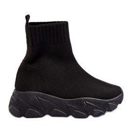 Sorte Zaelin sportssok sko til børn