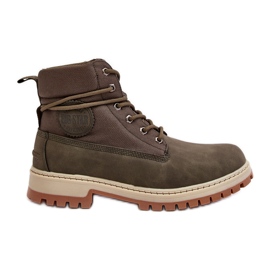 Trapperstøvler til mænd Memory Foam Khaki Big Star KK174205 grøn