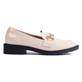 Patentbeige elegante Shelovet loafers