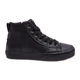 Isolerede sneakers til kvinder med lynlås Sort Big Star MM274020